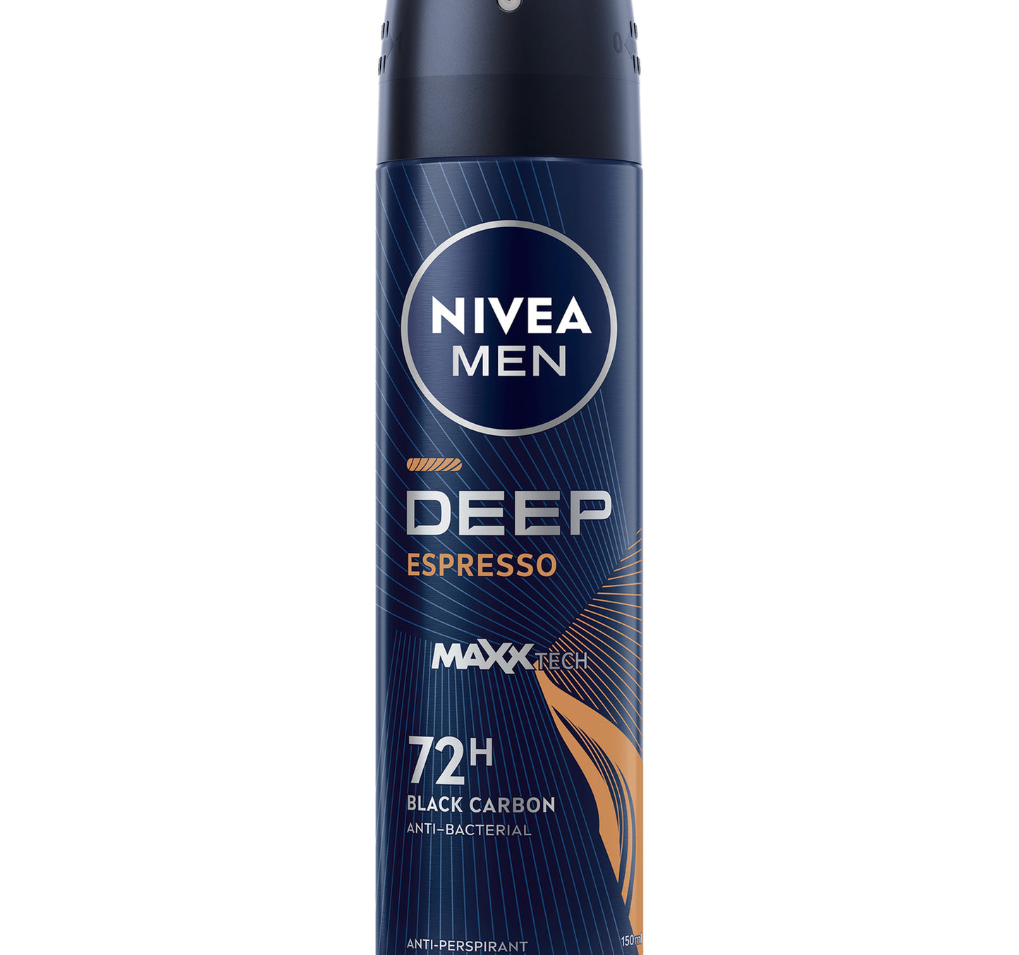 Nivea Men Deep Espresso Spray with Black Carbon 72H Sweat & Odor Protection 150 ml