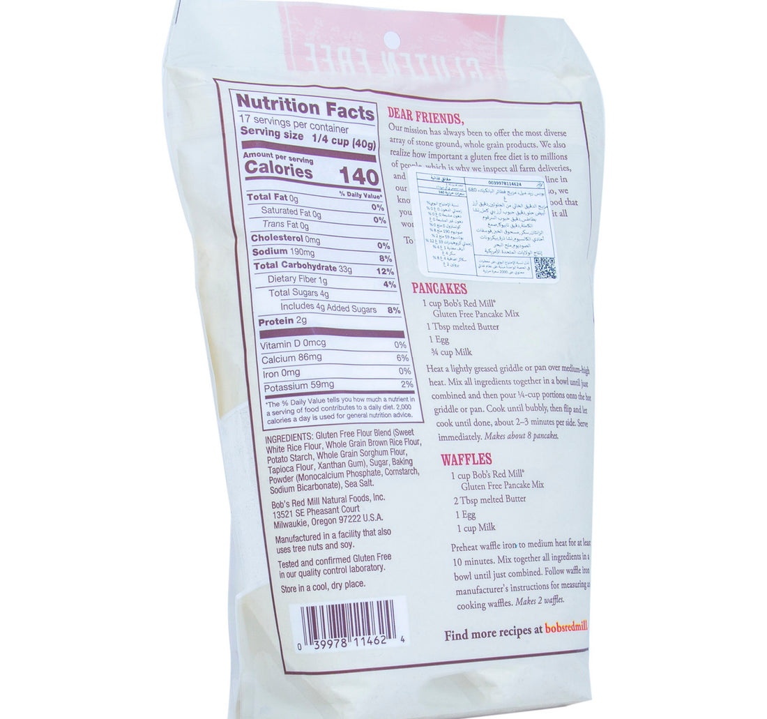 Bob's Red Mill Pancake Mix Gluten Free 680 g