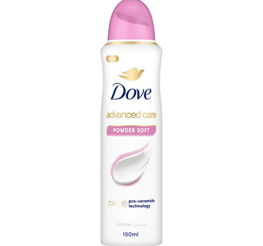 مزيل عرق دوف للنساء، بخاخ بودرة ناعم خالي من الكحول، 150 مل