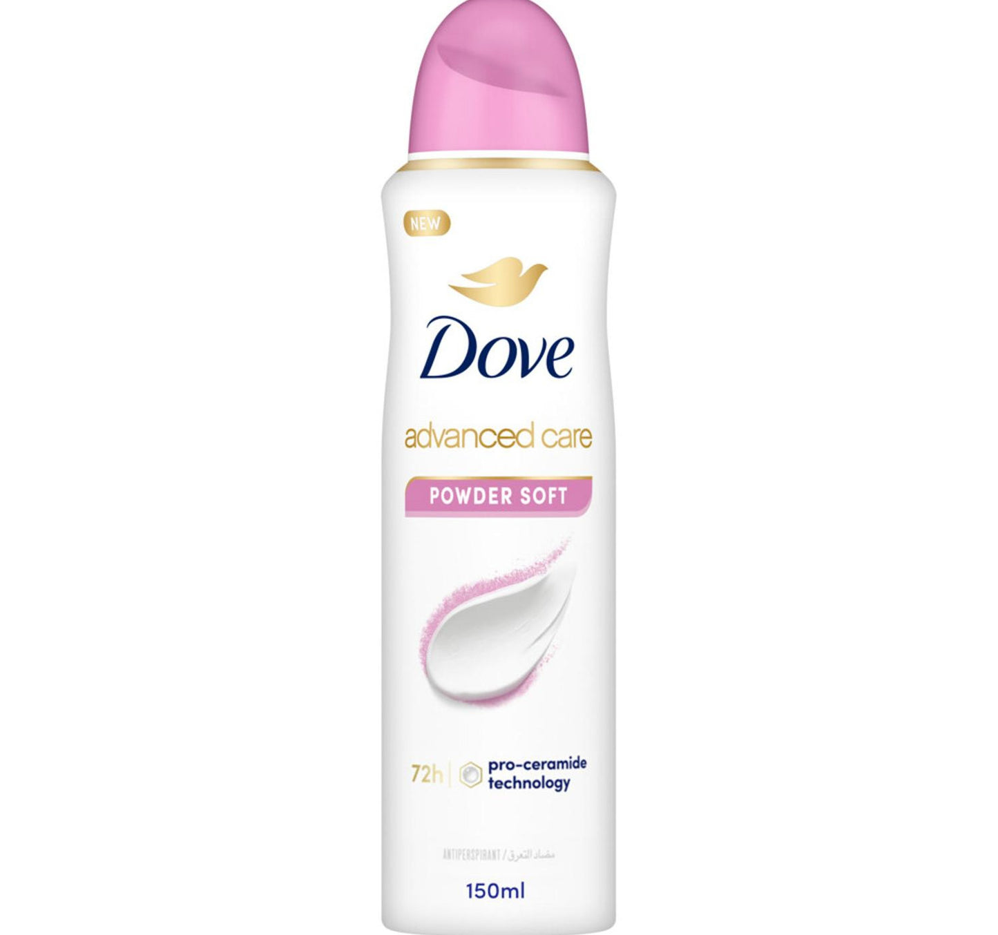 مزيل عرق دوف للنساء، بخاخ بودرة ناعم خالي من الكحول، 150 مل