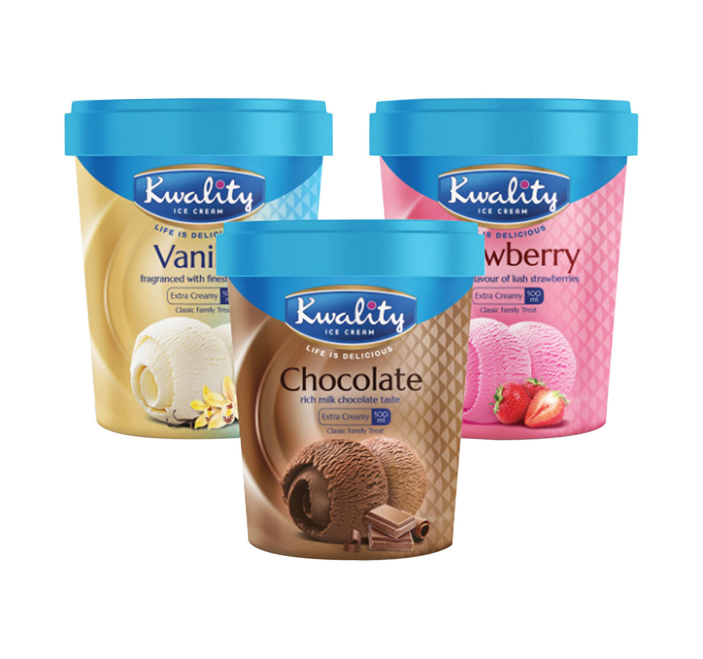 Kwality Ice Cream Assorted 3 x 500 ml