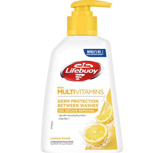 غسول اليدين لايف بوي المضاد للبكتيريا برائحة الليمون المنعش 200 مل