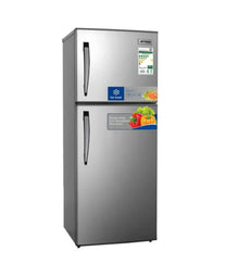 Aftron Double Door Refrigerator, 225 L, Stainless Steel, AFR320SSF