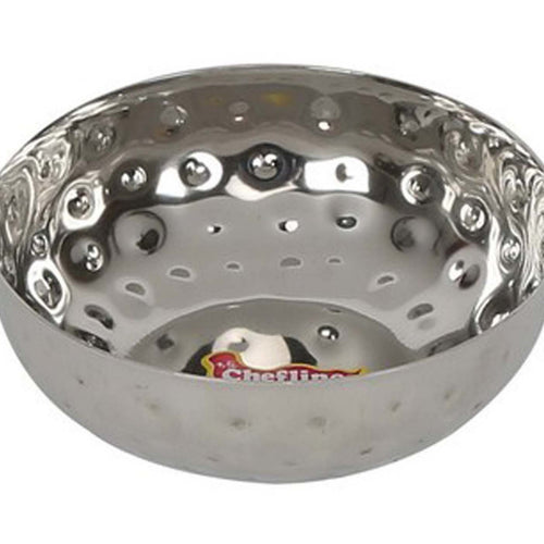 Chefline Stainless Steel Hammered Bowl, Pearl 2