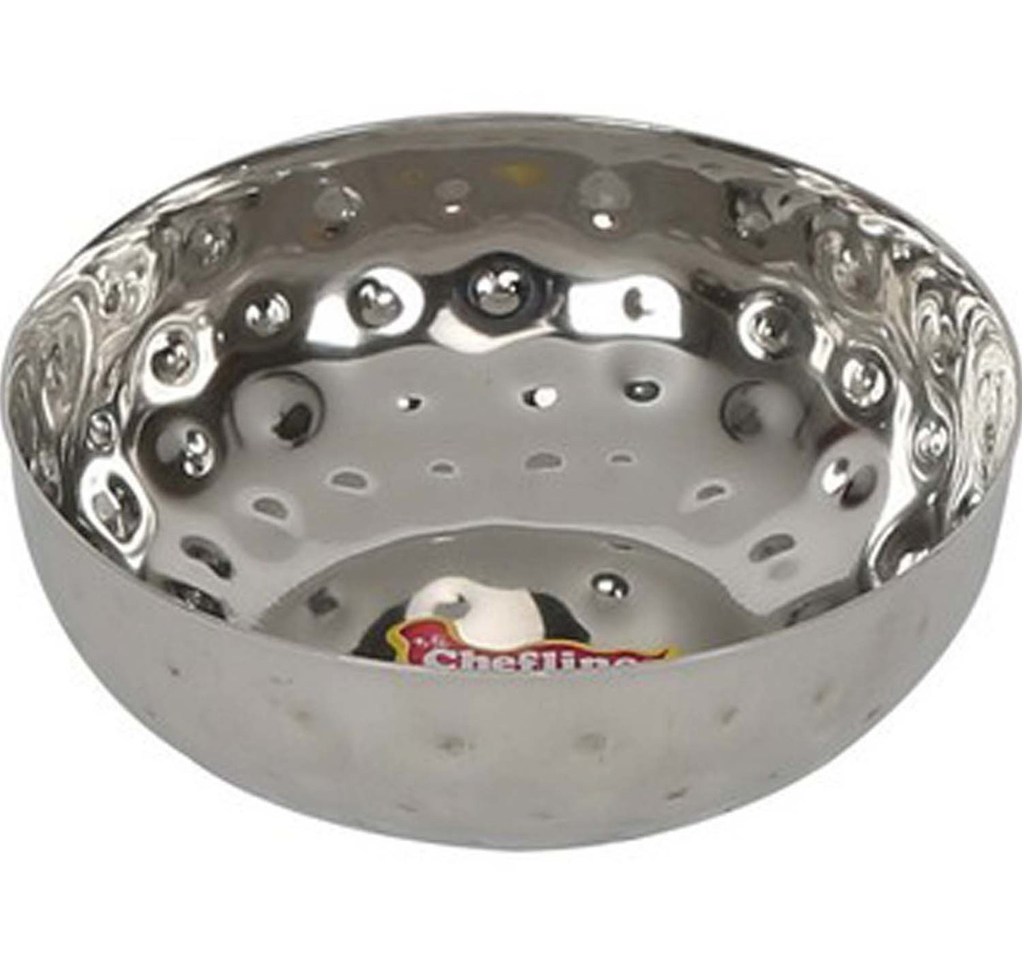 Chefline Stainless Steel Hammered Bowl, Pearl 2