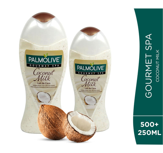 Palmolive Shower Cream Gourmet Spa Coconut Milk 500 ml + 250 ml