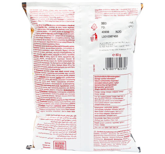 Lorenz Jalapeno & Cream Cheese Wow Crunchips 80 g