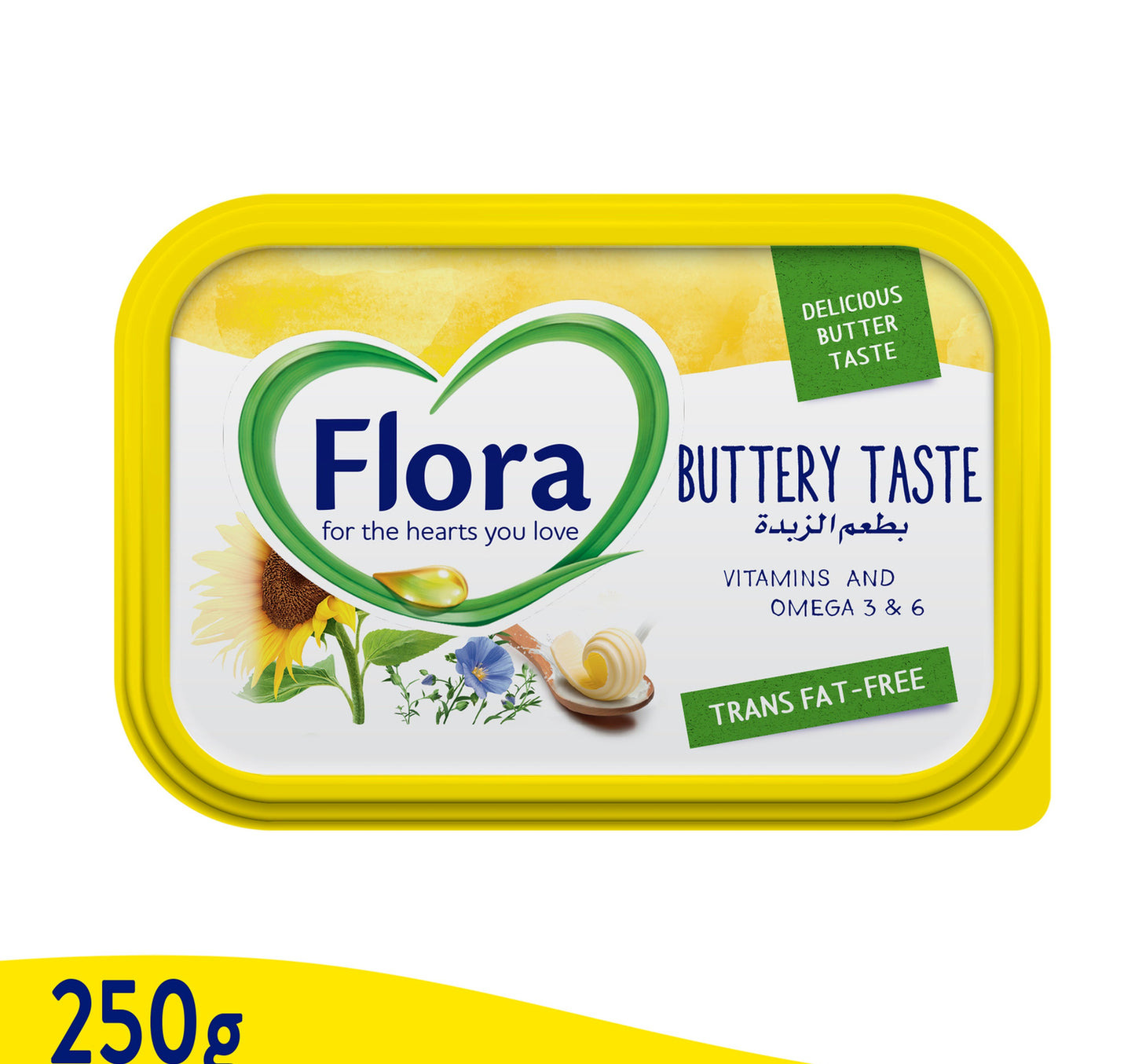 Flora Buttery Taste Vegetable Oil Spread 250 g