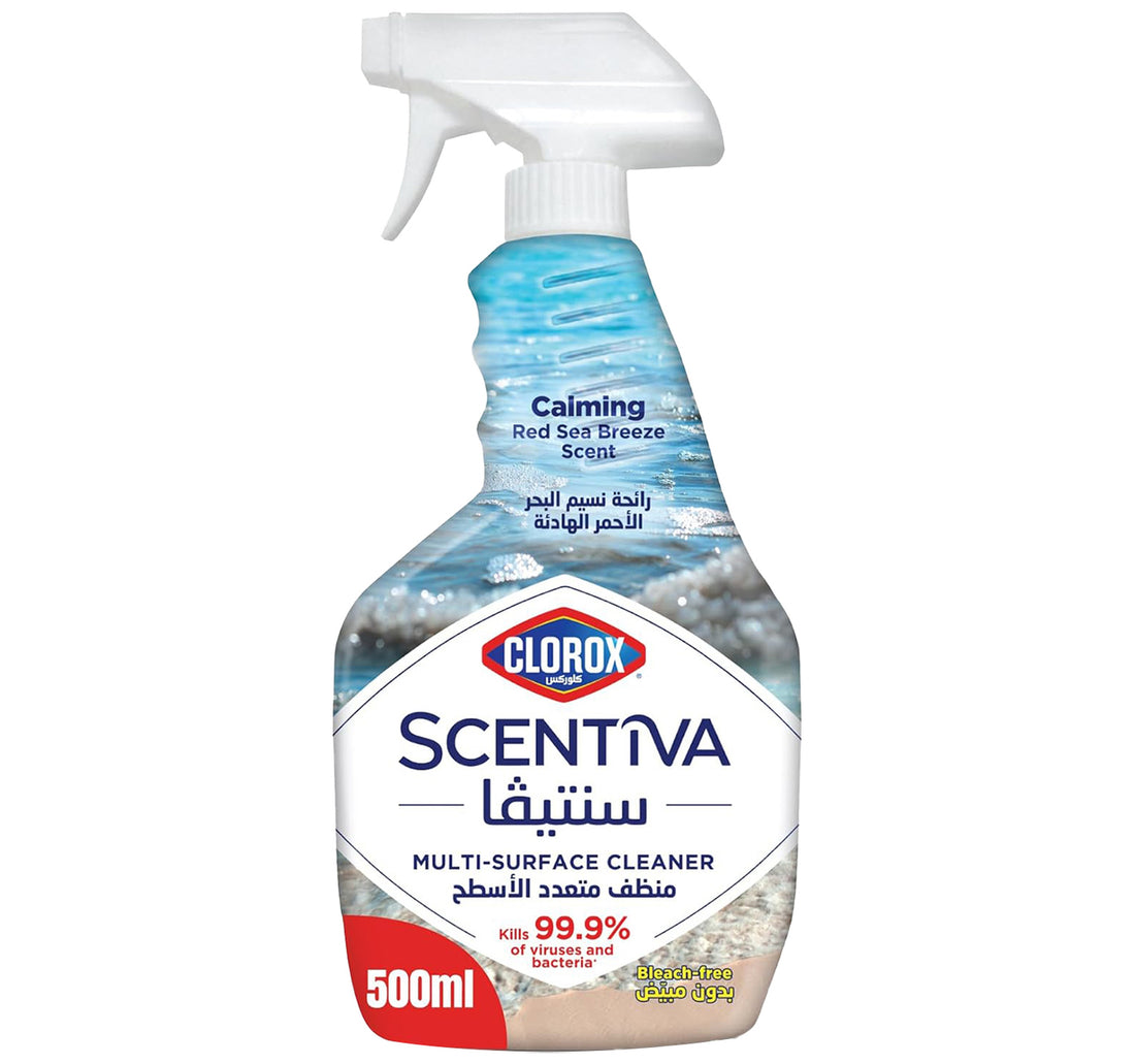 Clorox Scentiva Calming Red Sea Breeze Scent Multi-Surface Cleaner Spray Bleach Free 500 ml