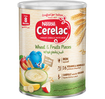 Nestle Cerelac Infant Cereals With Iron + Wheat & Fruit Pieces From 8 Months 400 g