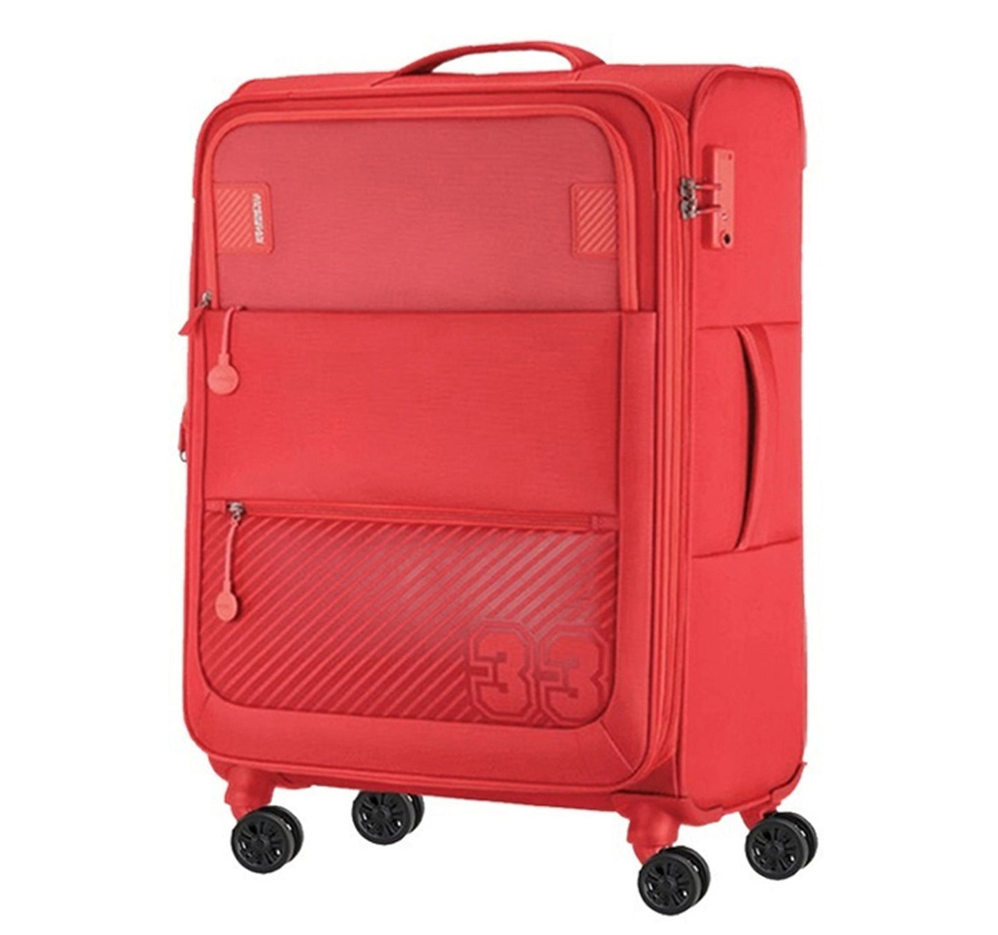 American Tourister Majores Soft Trolley with TSA Combination Lock, 59 cm, Wine Berry
