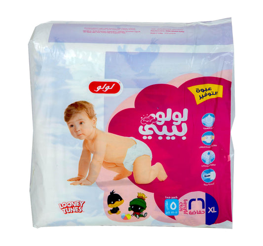 LuLu Baby Diapers Size 5 Extra Large 11-18 kg Value Pack 26 pcs