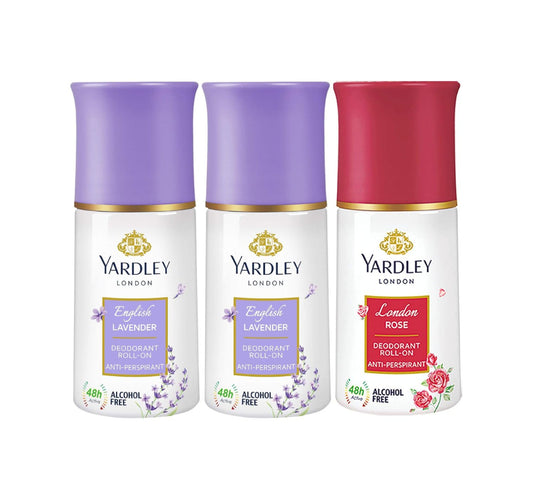 Yardley Deodorant Roll On 50 ml 2 + 1