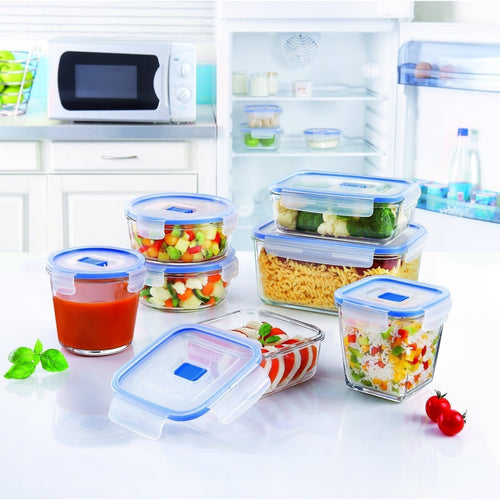 Luminarc Pure Box Active Glass Square Food Container Container, 122 cl, DG3182
