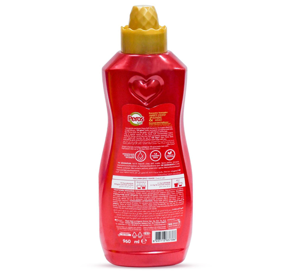 Peros Faric Concentrated Softener Amber & Sandal 960 ml
