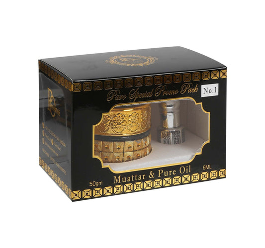 Paro Oud Special Promo Pack No. 1 Muattar 50g + Pure Oil 6ml