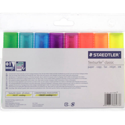 Staedtler Textsurfer Classic Highlighter 364PWP8 8Piece