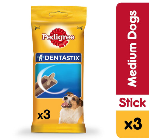 Pedigree Dentastix Dog Treats Medium Breed Dog 3 pcs Multipack 77 g
