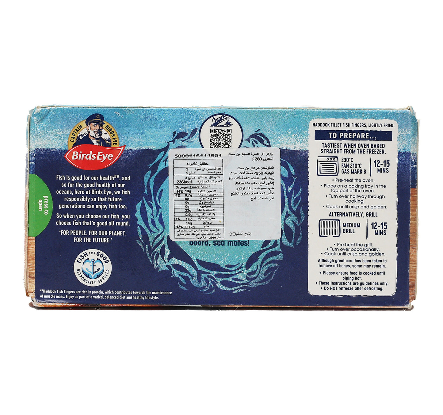 Birds Eye Haddock Fish Finger 280 g
