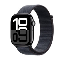 Apple Watch Series 10 GPS, 46 mm Jet Black Aluminium Case with Ink Sport Loop