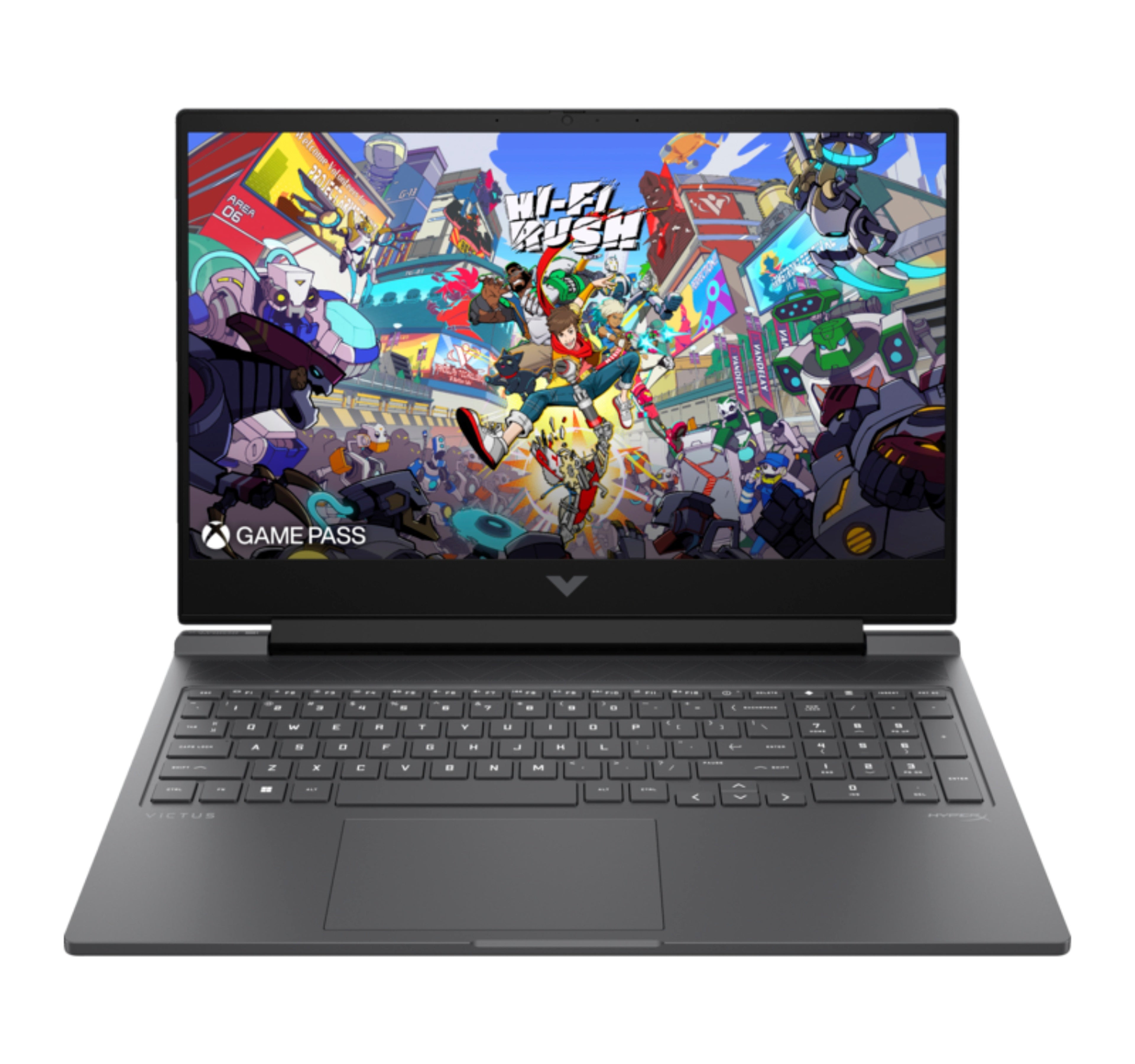 كمبيوتر محمول للألعاب HP Victus، شاشة FHD مقاس 16.1 بوصة، معالج Intel Core i7-14650HX، ذاكرة وصول عشوائي (RAM) سعة 16 جيجابايت، قرص SSD سعة 1 تيرابايت، بطاقة رسومات NVIDIA GeForce RTX 4050، لون فضي ميكا، 16-R1010NE