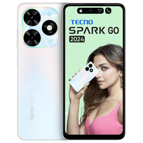 Techno Spark Go 4G Smartphone (2024), 3 GB RAM, 64 GB storage, Mystery White, BG6 Lulu Hypermarket