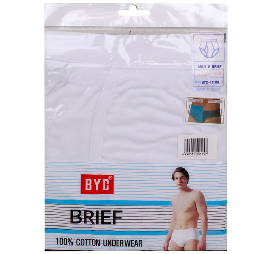 B.Y.C. Cotton Men's Brief, 2XL, 111MB/1201