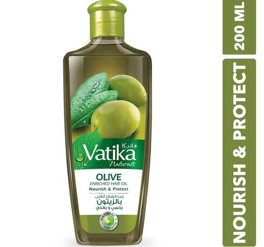 Vatika Naturals Olive Enriched Hair Oil Nourish & Protect 200 ml