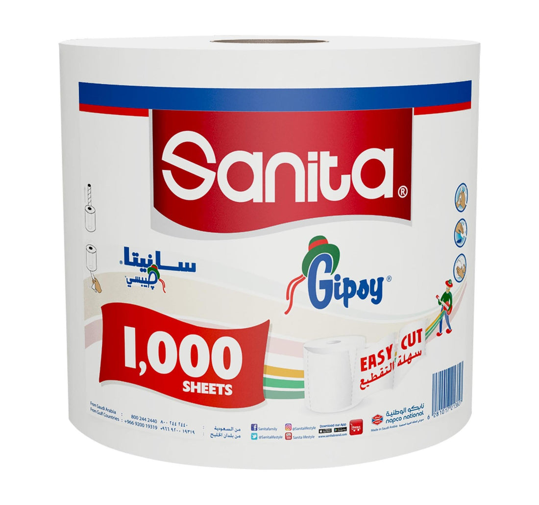 Sanita Gipsy Maxi Roll 1000 Sheets 1 pc