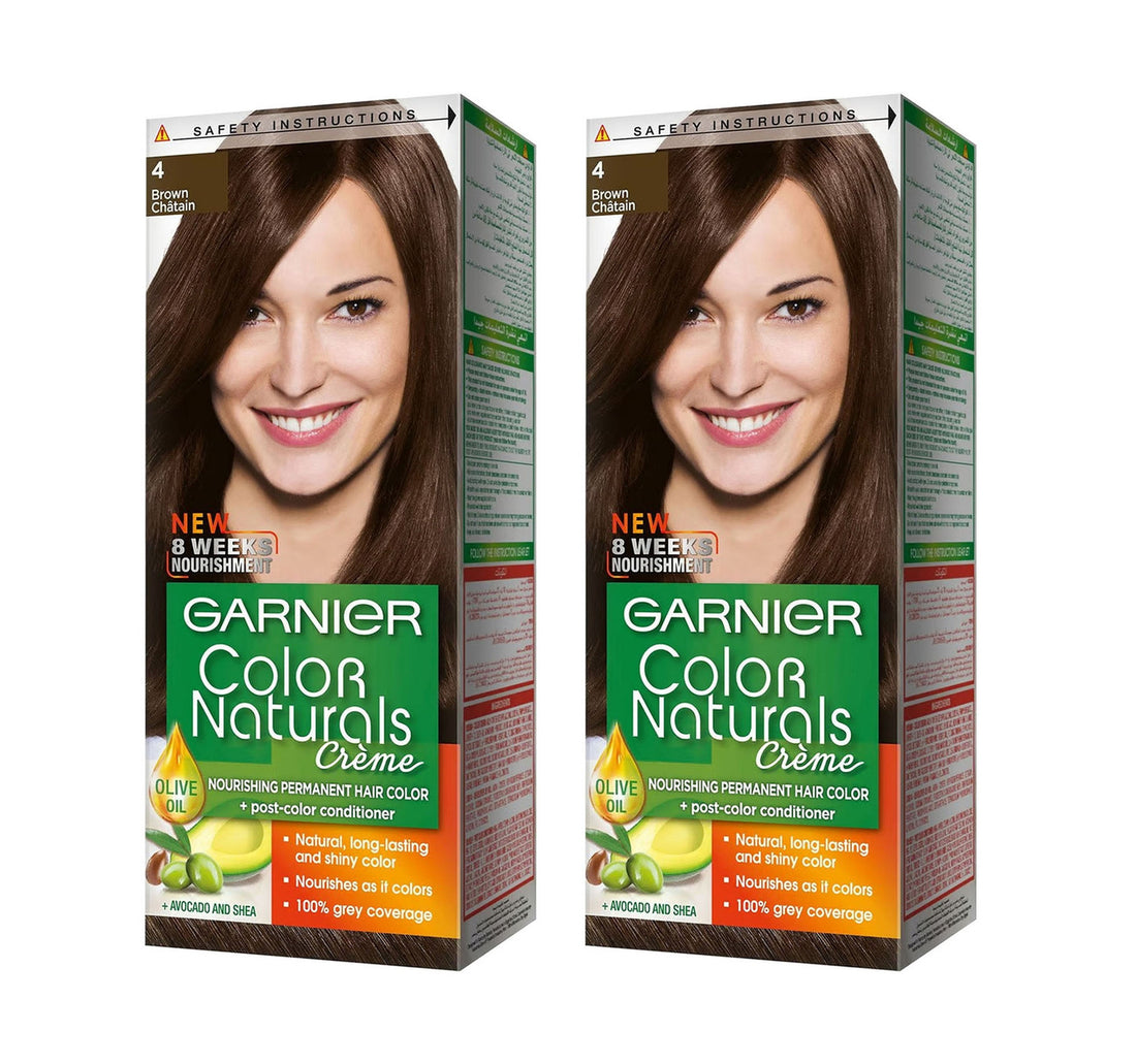 Garnier Color Naturals Creme 4 Brown Value Pack 2 x 1 pkt