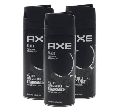 Axe Black Frozen Pear & Cedarwood Scent 48Hrs Deodorant Body Spray 150 ml 2 + 1