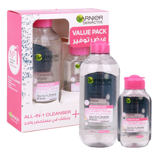 Garnier Skin Active Micellar Cleansing Water Sensitive Skin 400 ml + 100 ml