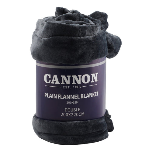 Cannon Flannel Blanket Double 200 x 220cm Assorted Colors