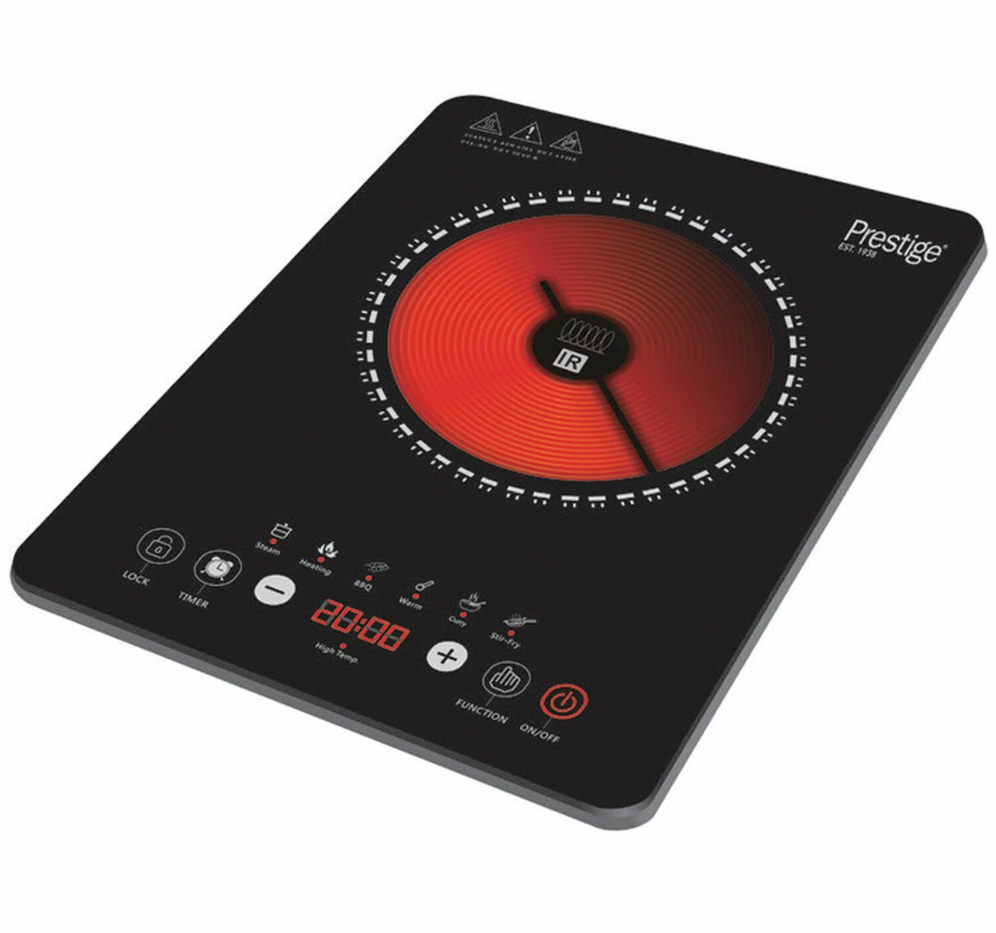 Prestige Single Infrared Cooker, PR7505, 2000 W