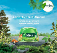 Vatika Nourish & Protect Styling Hair Cream Olive Henna & Almond 210 ml