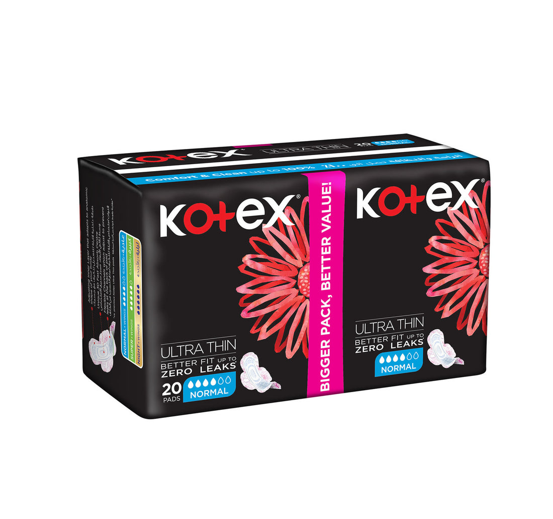 Kotex Ultra Thin Normal Size Sanitary Pads with Wings 20pcs
