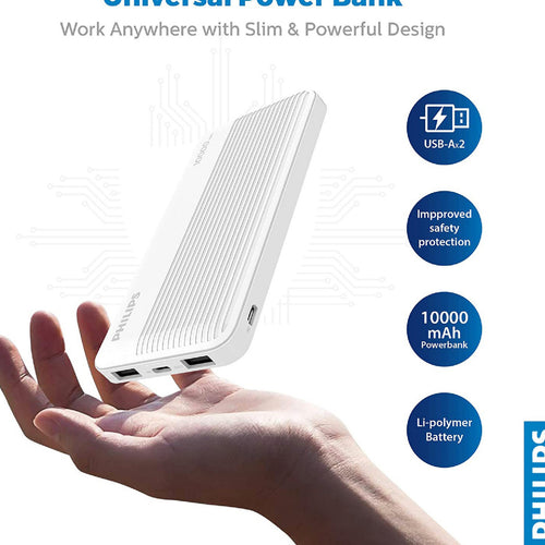 Philips Power Bank, 10000mAh, DLP7719N