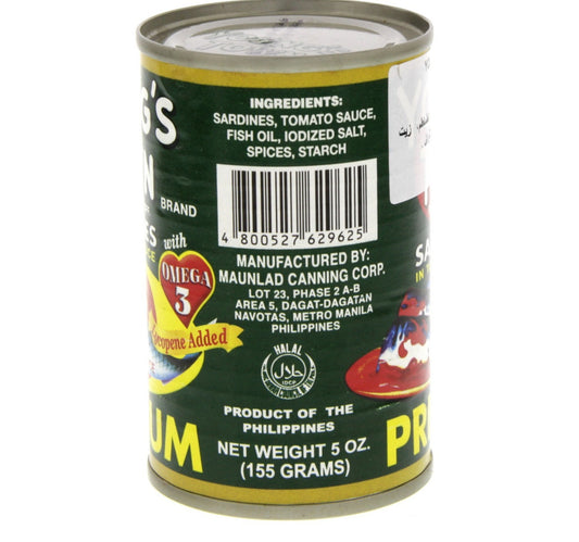 Young's Town Sardines In Tomato Sauce 155 g