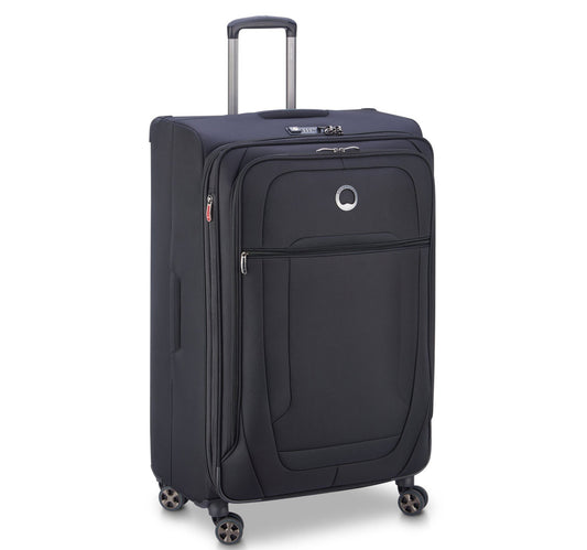 Delsey Helium Deluxe 4 Wheel Soft Trolley, 71 cm, Black