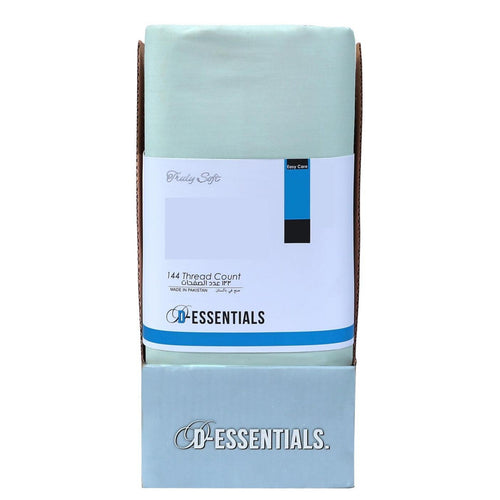 Decora D-Essentials Solid Fitted Sheet 180x200cm Celadon