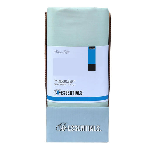 Decora D-Essentials Solid Fitted Sheet 100x200cm Celadon