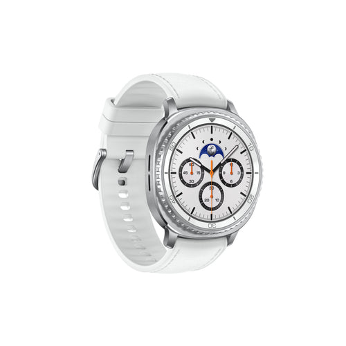 Samsung Galaxy Watch8 Classic Smartwatch, 46mm, LTE, White, SM-L505FZWAXSG