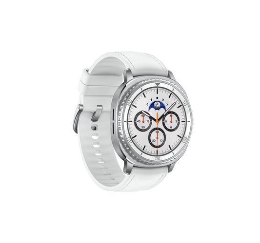 Samsung Galaxy Watch8 Classic Smartwatch, 46mm, LTE, White, SM-L505FZWAXSG