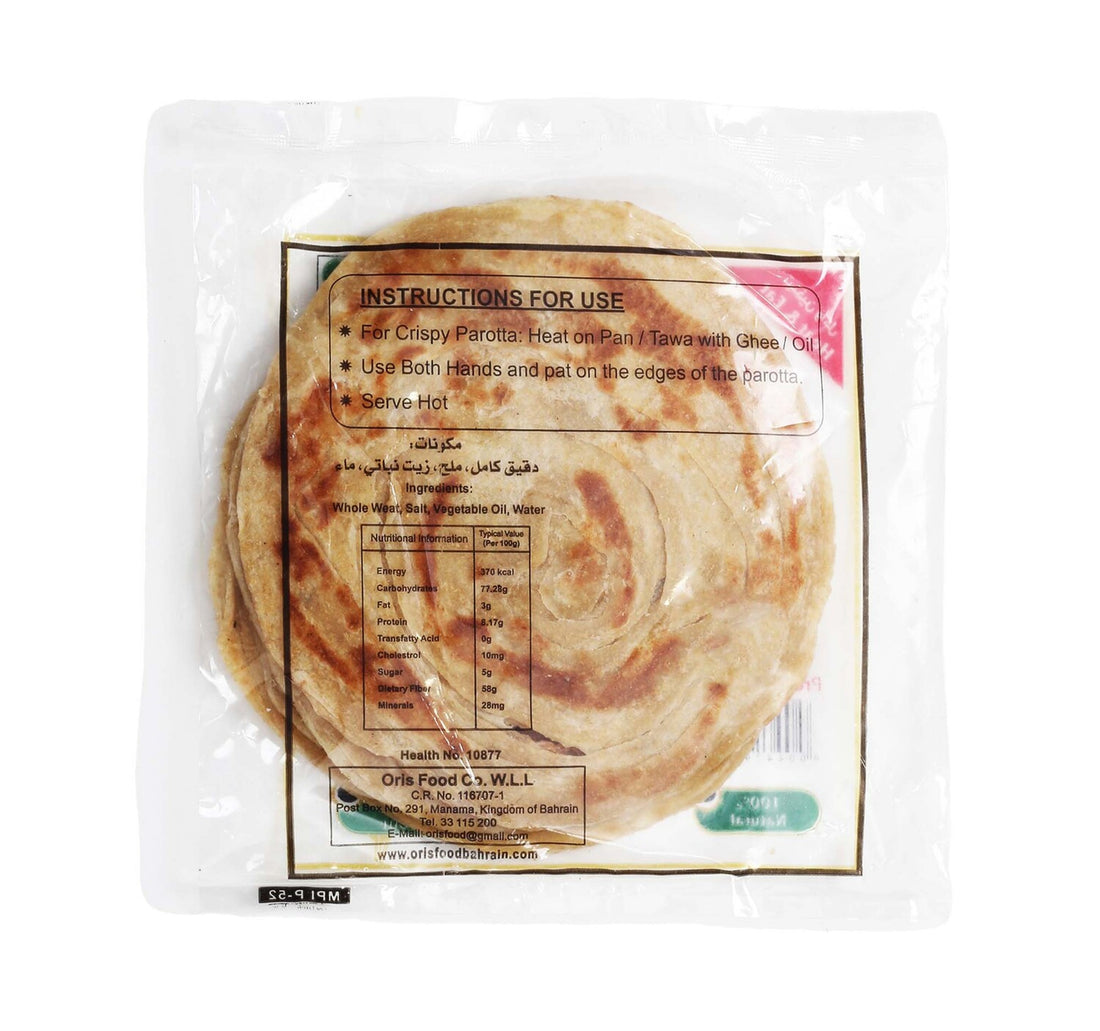 Oris Wheat Parotta 4 pcs