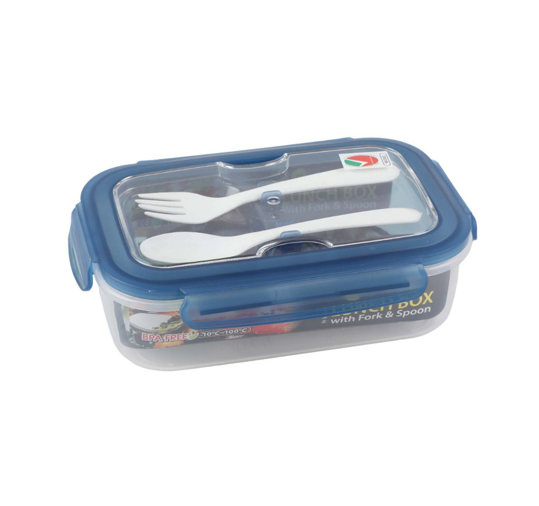 Elianware Lunch Box With Fork&Spoon E-675 1.3 Ltr