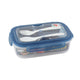 Elianware Lunch Box With Fork&Spoon E-675 1.3 Ltr
