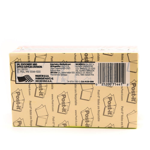 3M Post-it Neon Colors Lined 3inchx5inch 5 x 100 Sheet