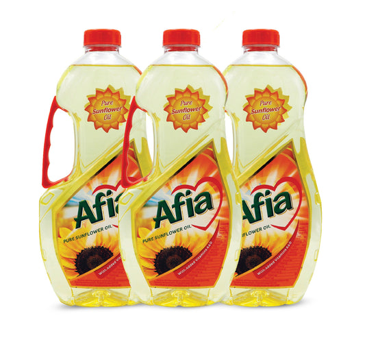 Afia Sunflower Oil Value Pack 3 x 1.5 Litres