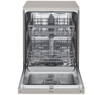 LG Free Standing Dishwasher, 8 Programs, 14 Place Settings, Platinum Silver, DFB512FP