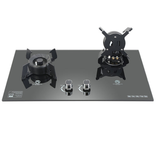 Ikon Glass Gas Hob IK-GL7502F 2Burner